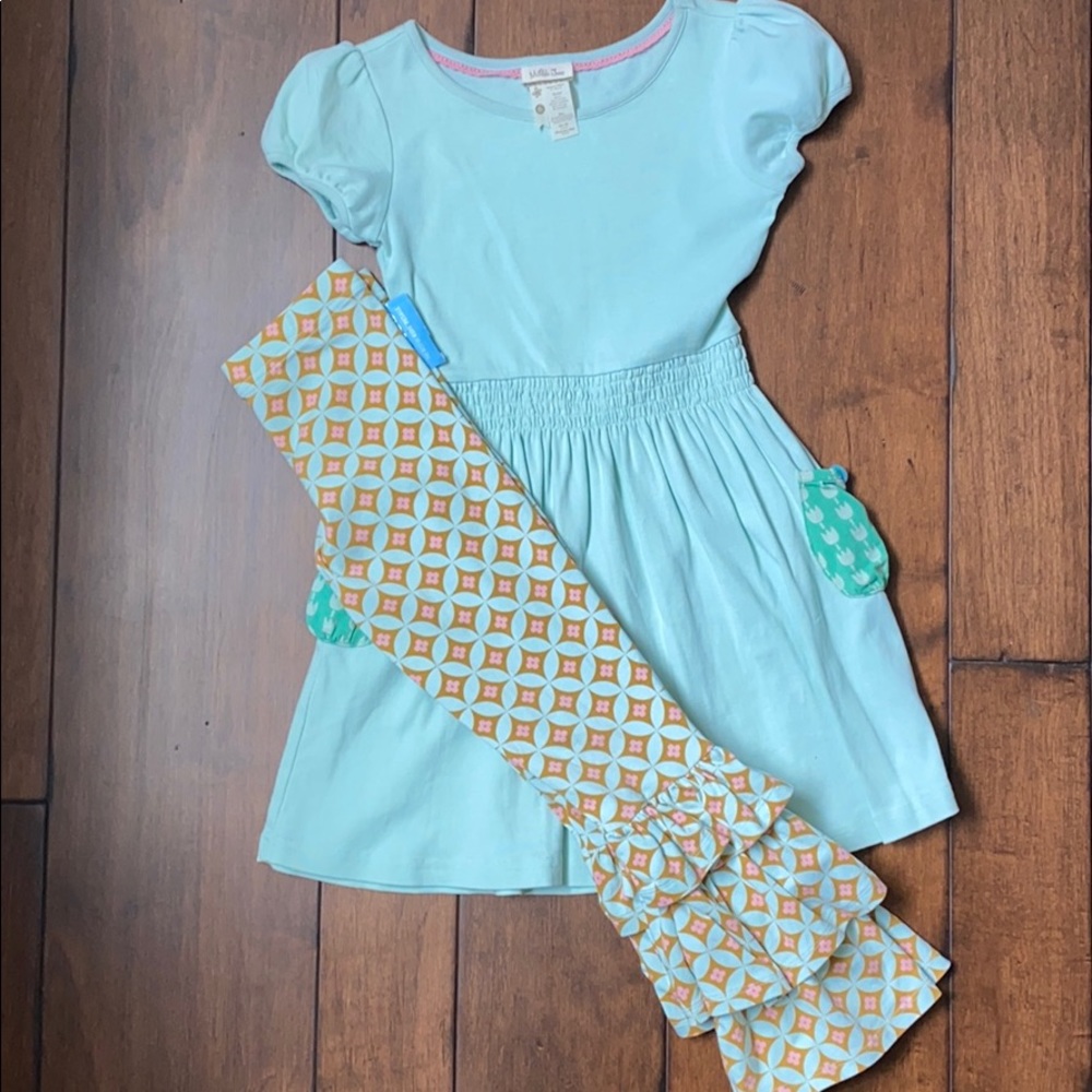 Matilda Jane dress and ruffle pant set